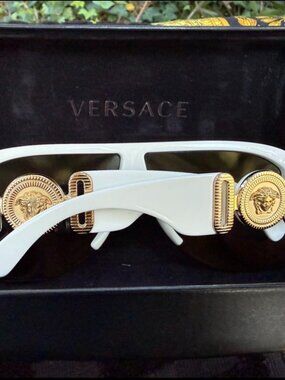 Versace Medusa shield sunglasses
